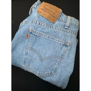Vintage Levi's 550 Orange Tab Denim Jeans Mens 38x32 Relaxed Fit 1997